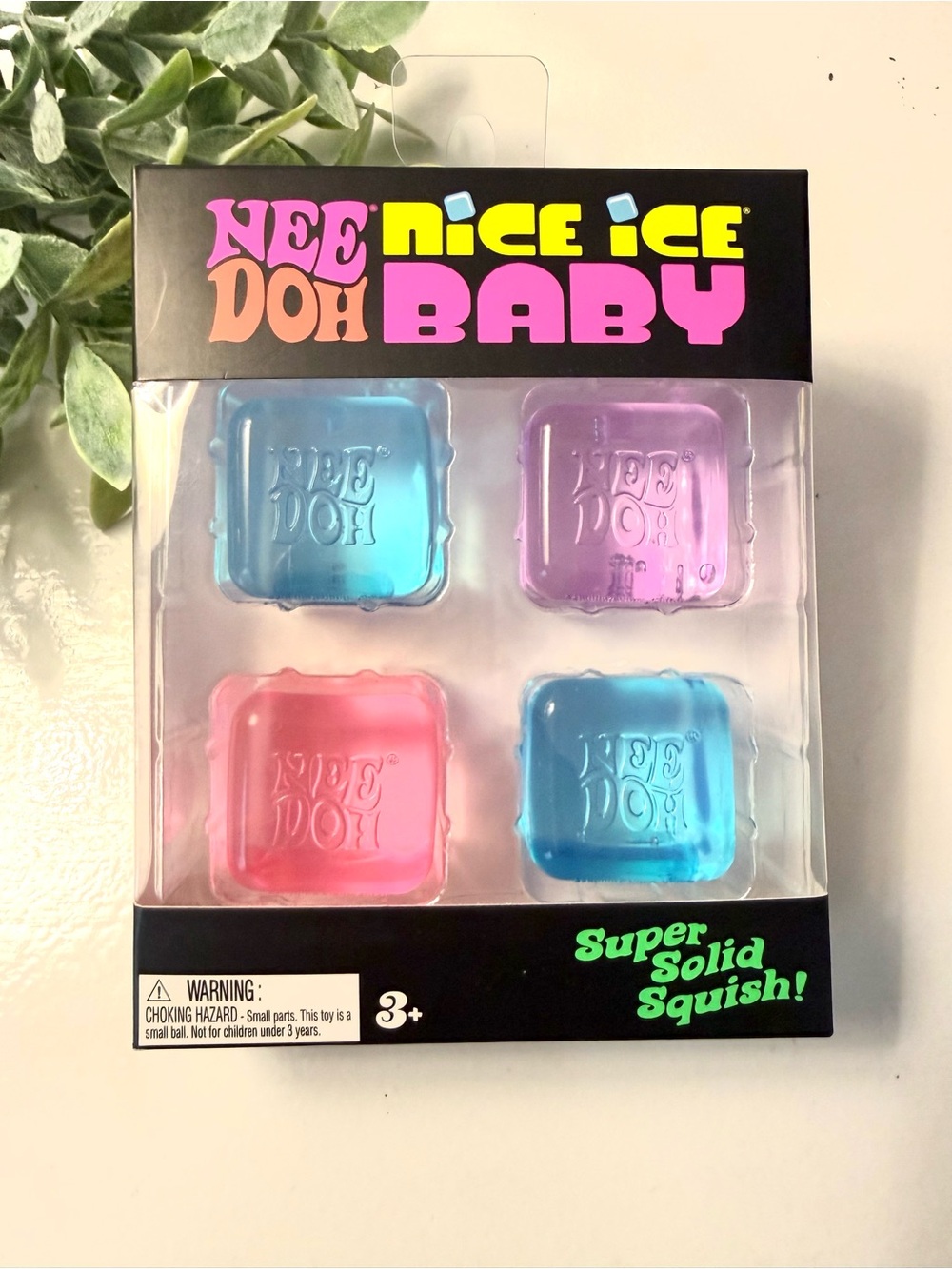 NWT, NeeDoh Nice Cube Baby 4 Pack